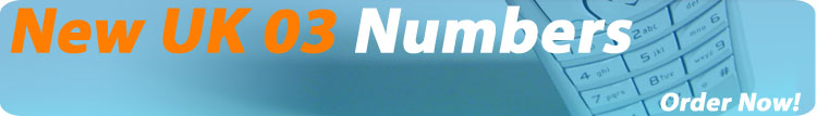 With our 03 Uk Wide numbers you can divert to any UK landline for free